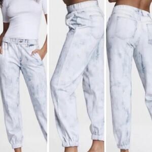 Rag & Bone Miramar Sweatpants Faux Jeans Jogger Acid Wash size XS